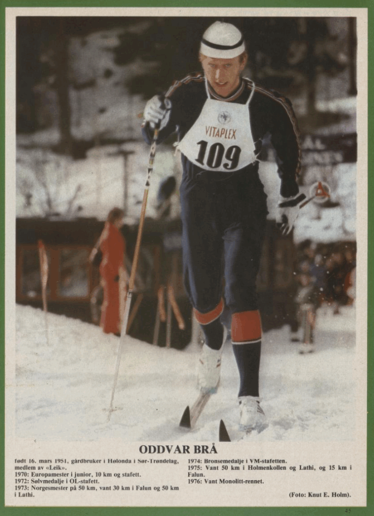 Faksimile Programbladet nr 10/1976 - presentasjon av Oddvar Brå